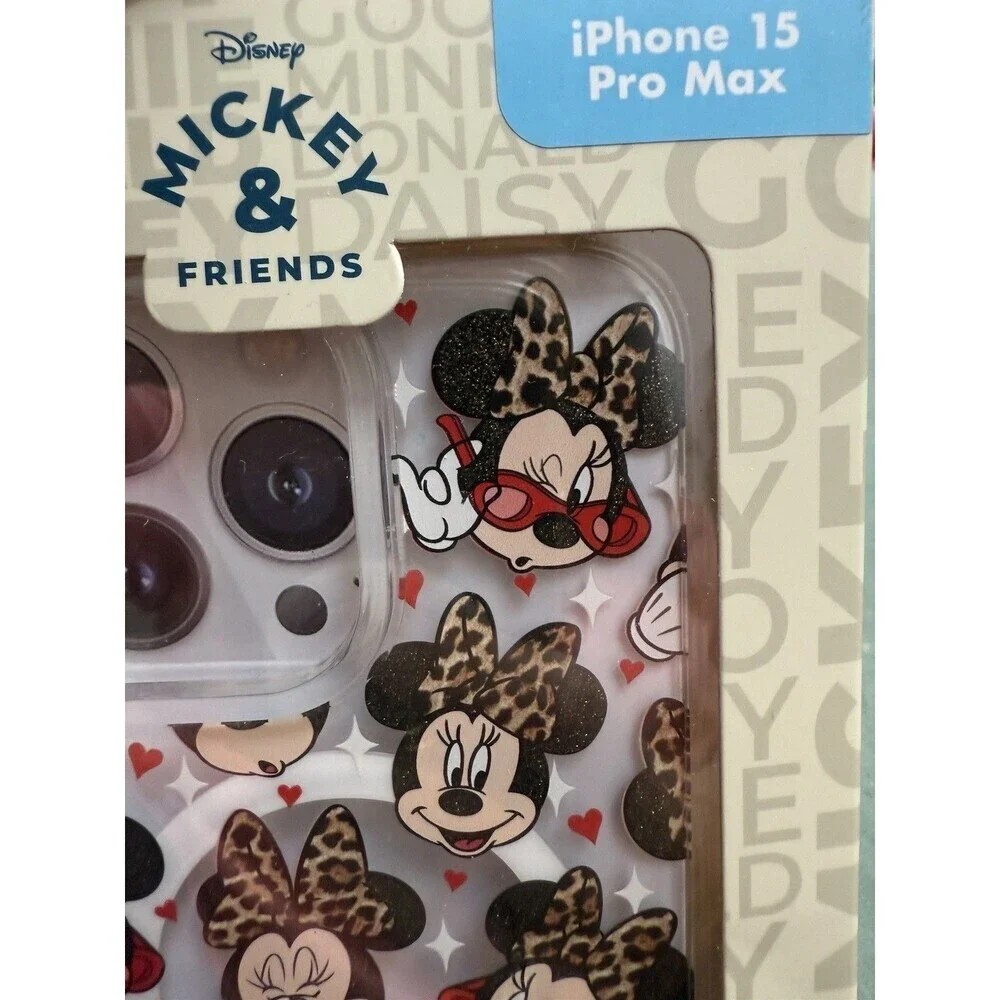 DISNEY Minnie Mouse Bows iPhone 15 Pro Max  Case Wireless Fast Charging New